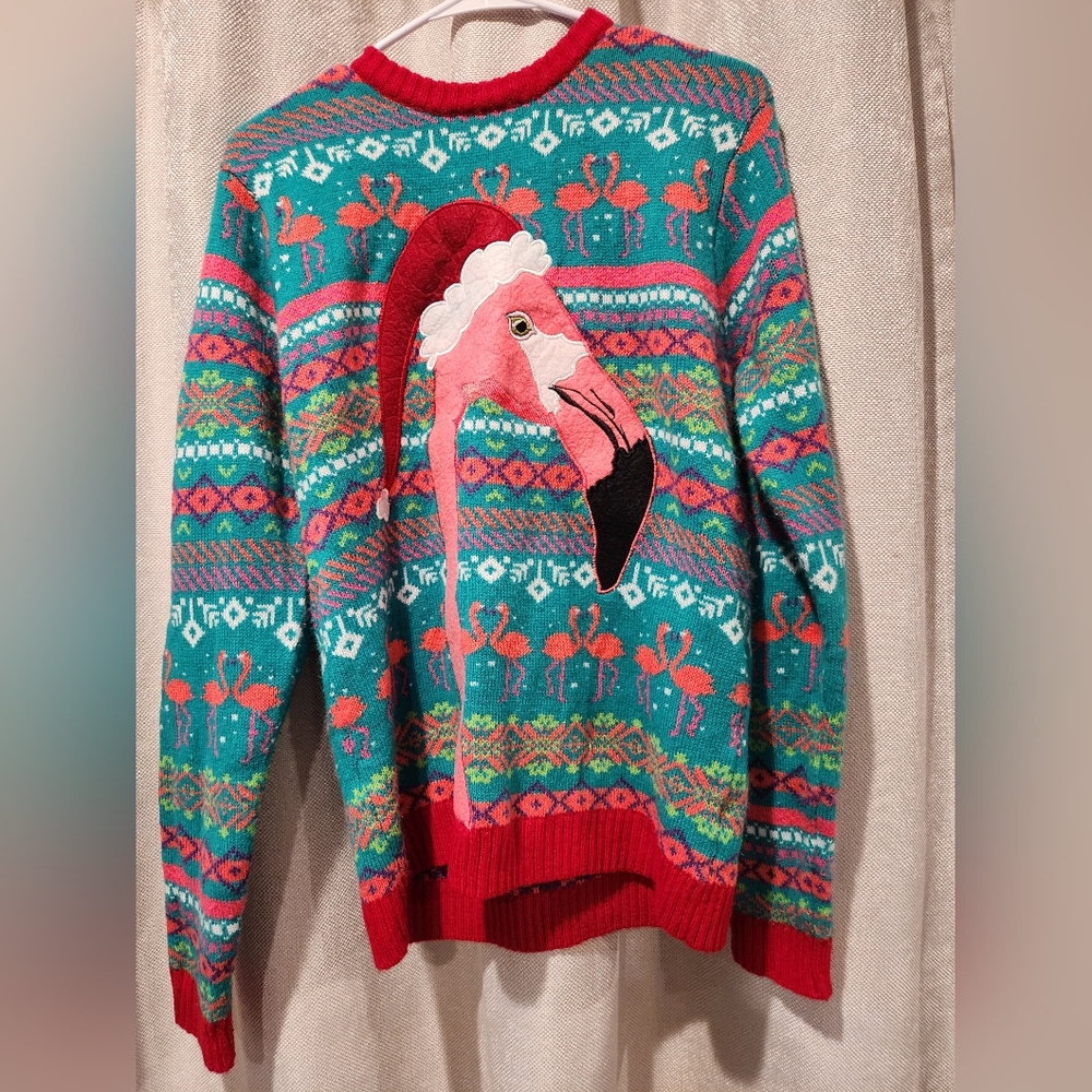 Blizzard Bay Knit Flamingo Sweater